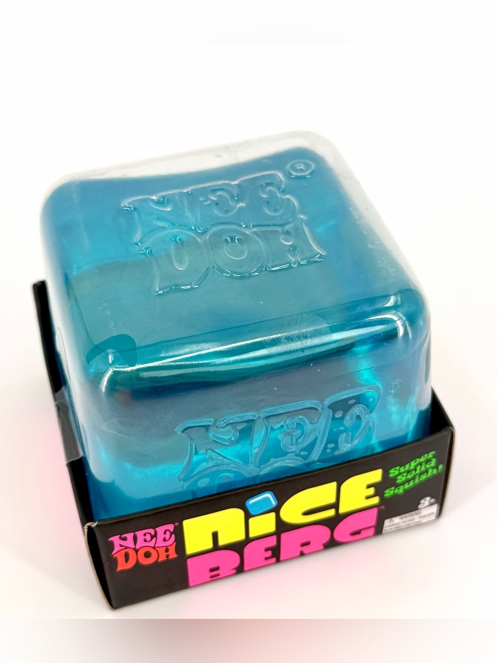 NeeDoh Nice Berg Blue Giant Nice Cube Sensory Squishy NEW